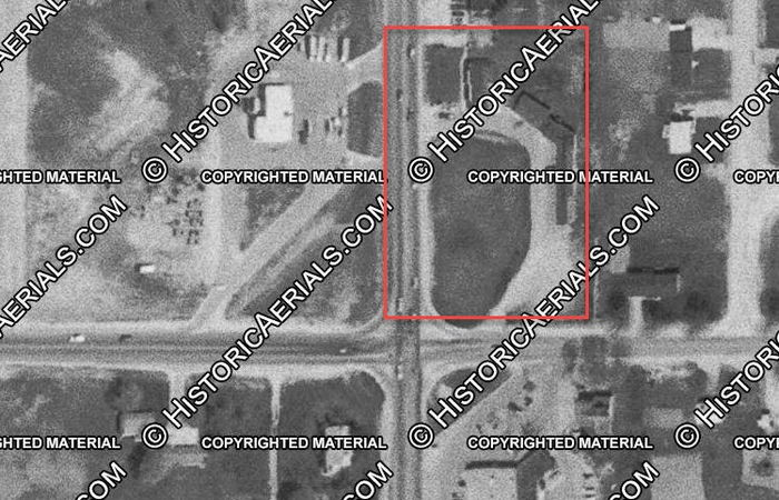 Sleepy Hollow Motel (Dots) - 1977 Aerial (newer photo)